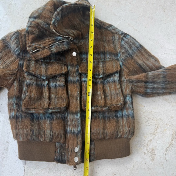 7 For All Mankind plaid bomber jacket size XS - Picture 7 of 7